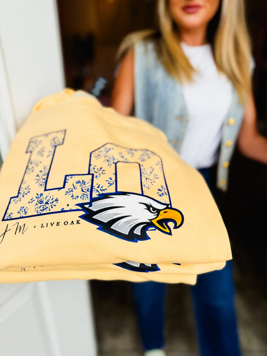 *PRE-ORDER* JM + Live Oak New Logo Sweatshirt - Butter - Adult
