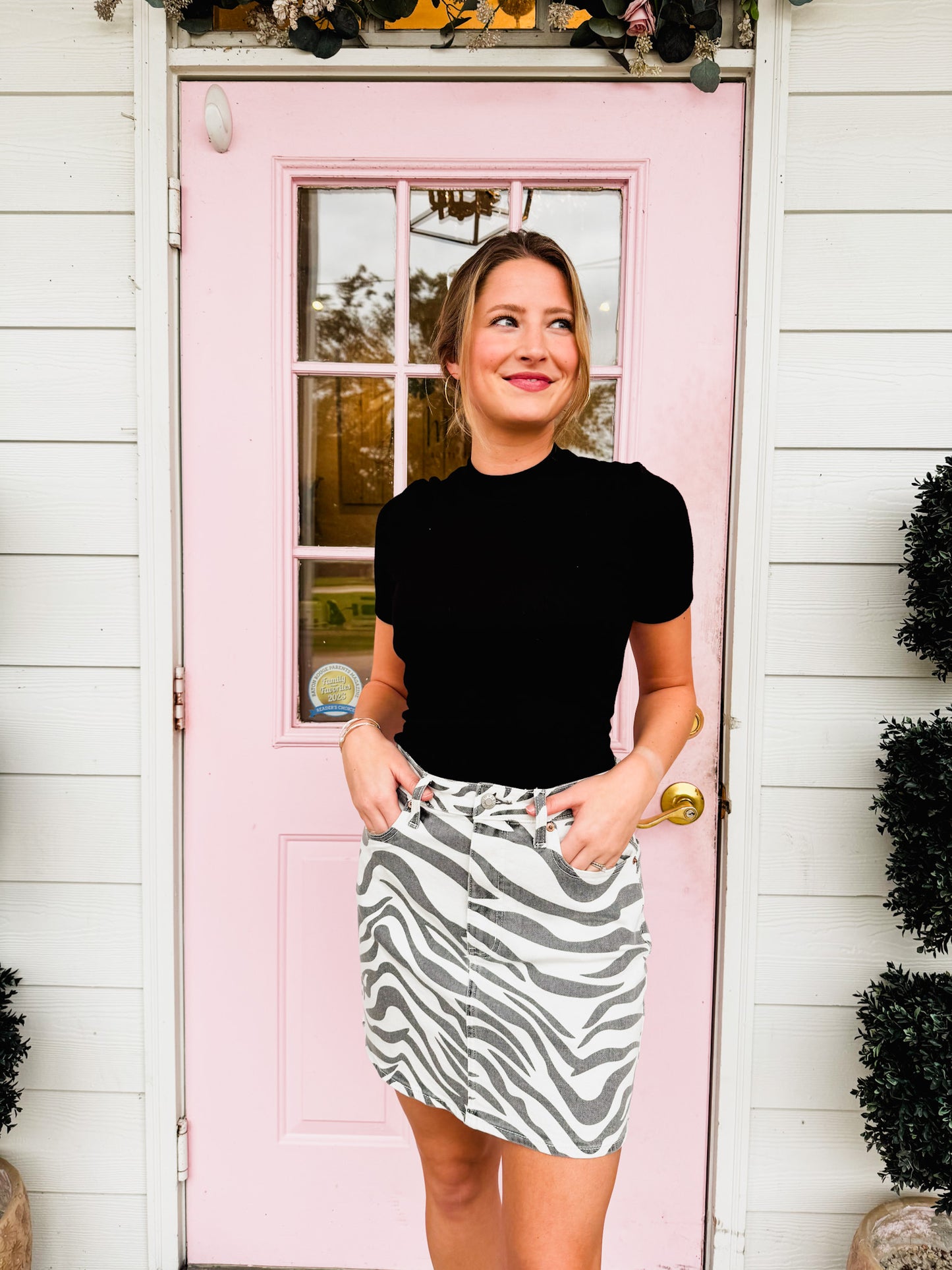 Daze Stash Mini Skirt - Zebra
