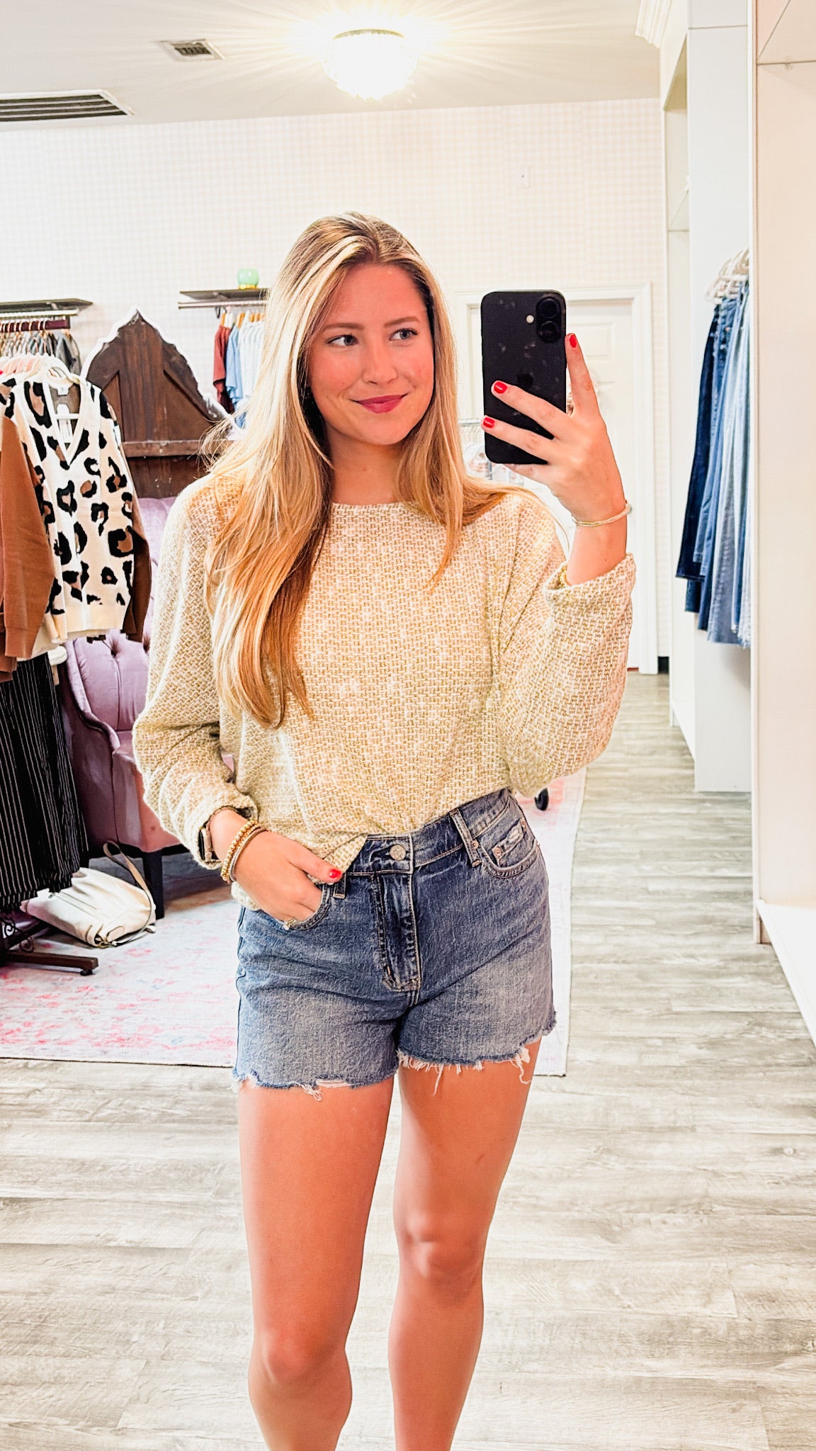 Billie Dolman Sleeve Top - Olive