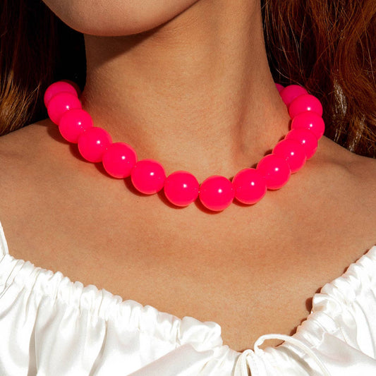 Dopamine Colorful Acrylic Beaded Necklace