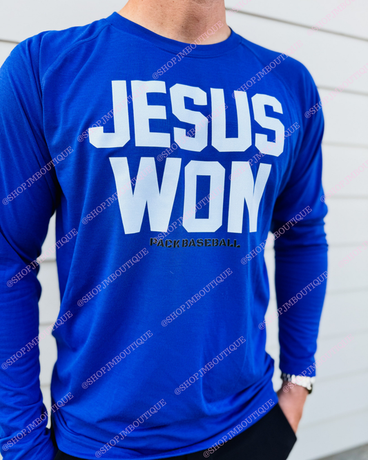 PRE ORDER Design 15 - Men's L/S Performance Tee - Royal