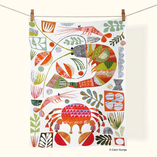 Crab Shack Cotton Tea Towel