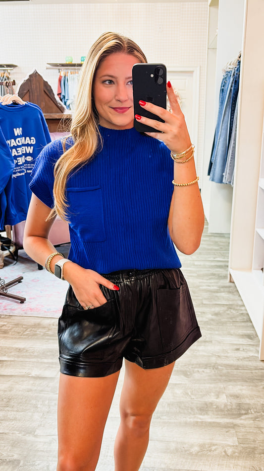 Royal Edge Knit Sweater Top