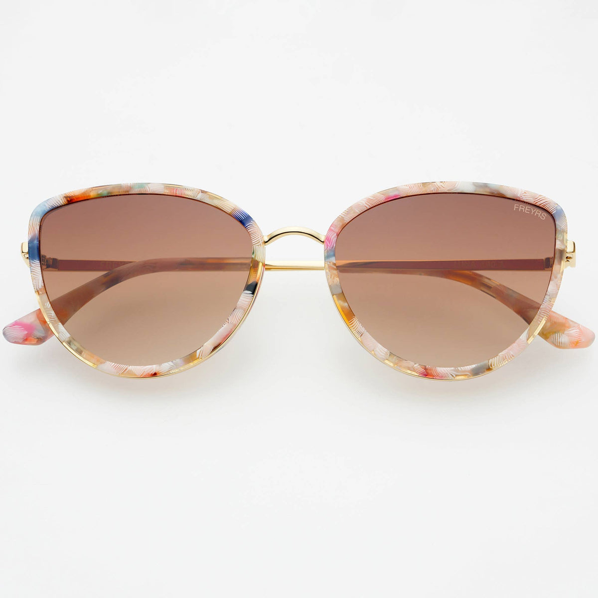 Luna Acetate Womens Cat Eye Sunglasses - Rose Tortoise
