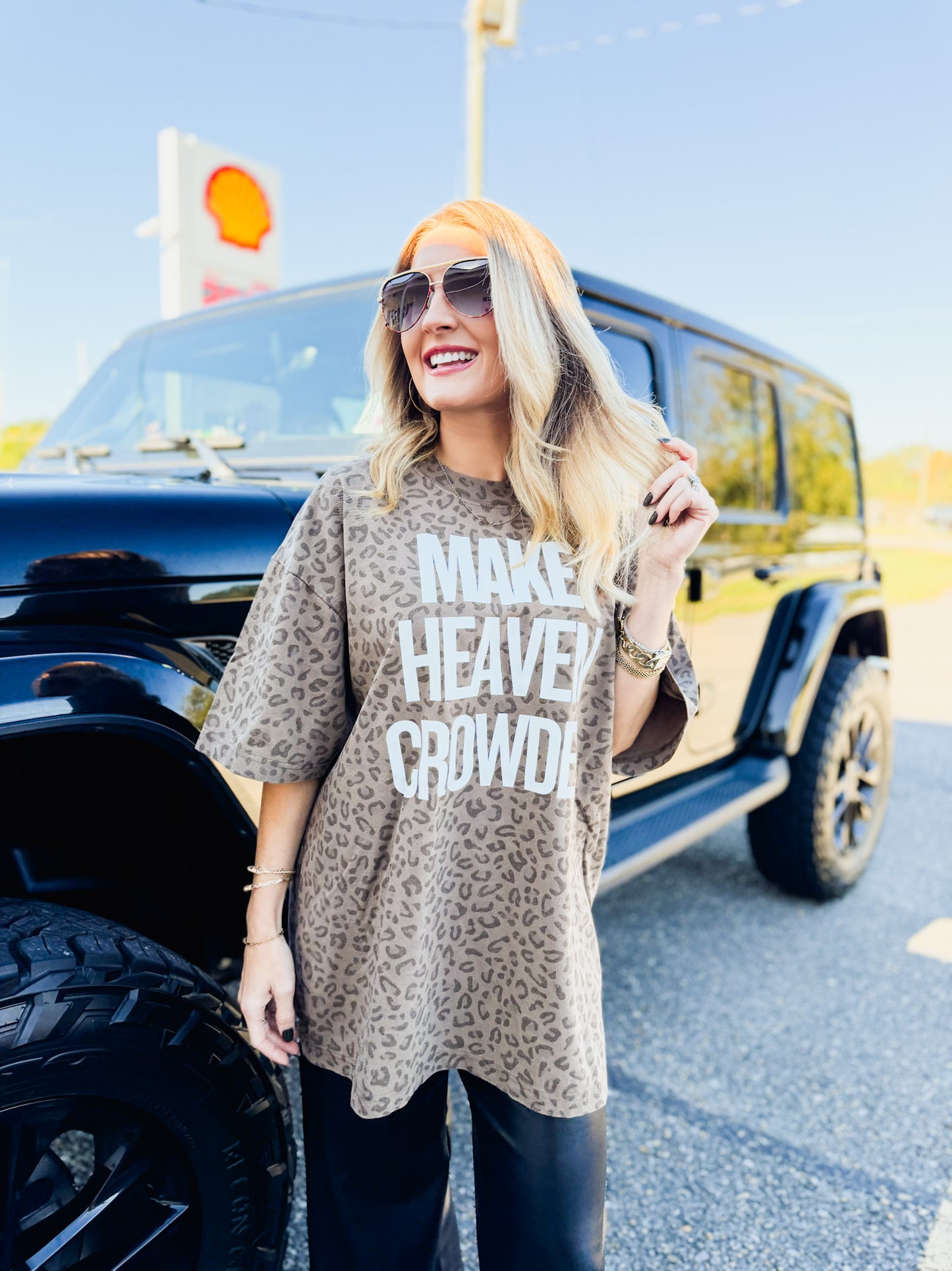 Make Heaven Crowded Graphic Tee - Cheetah
