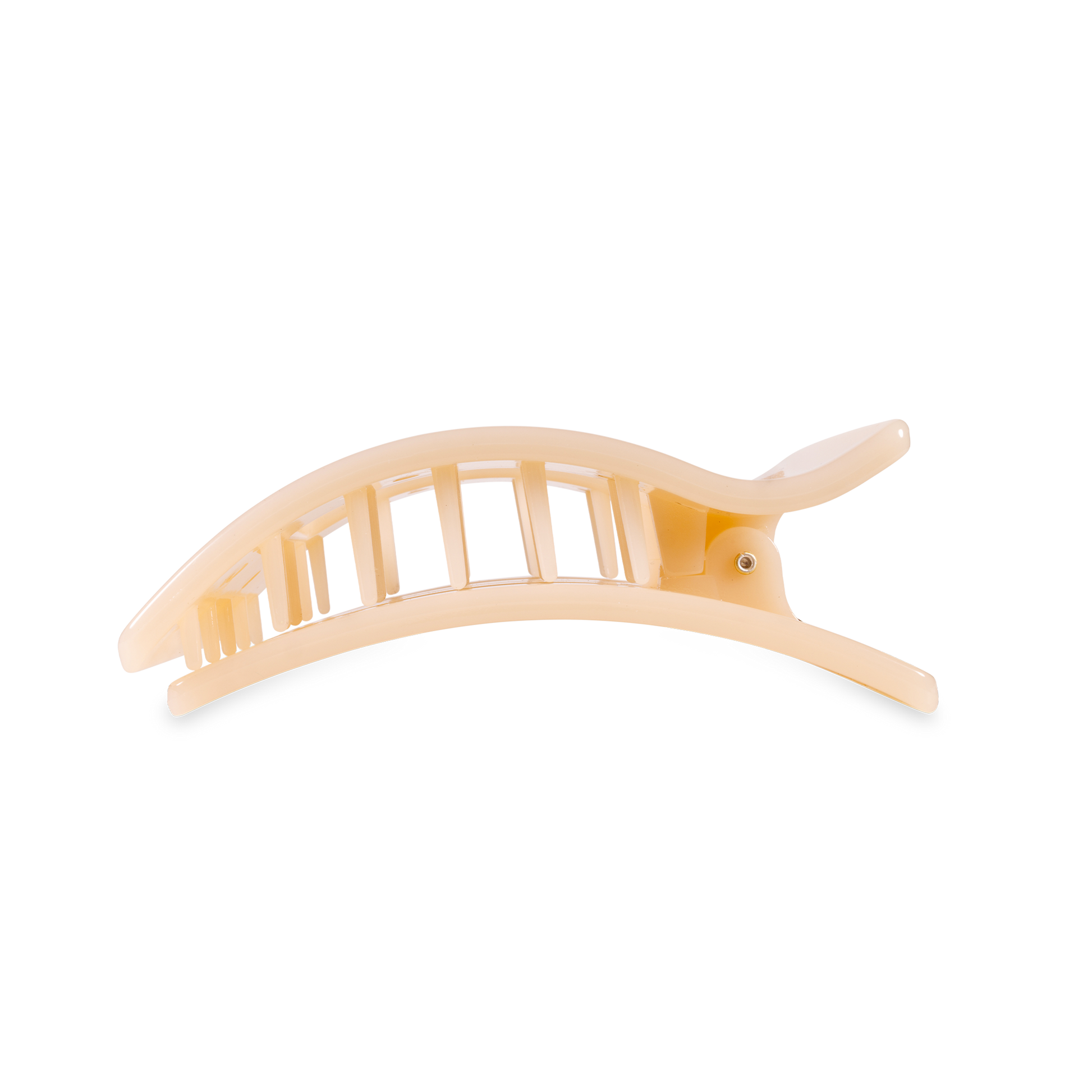 Flat Rectangle Hair Clip | Medium | Almond Beige