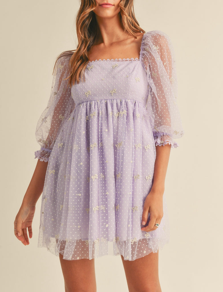 Forget Me Not Mesh Baby Doll Dress