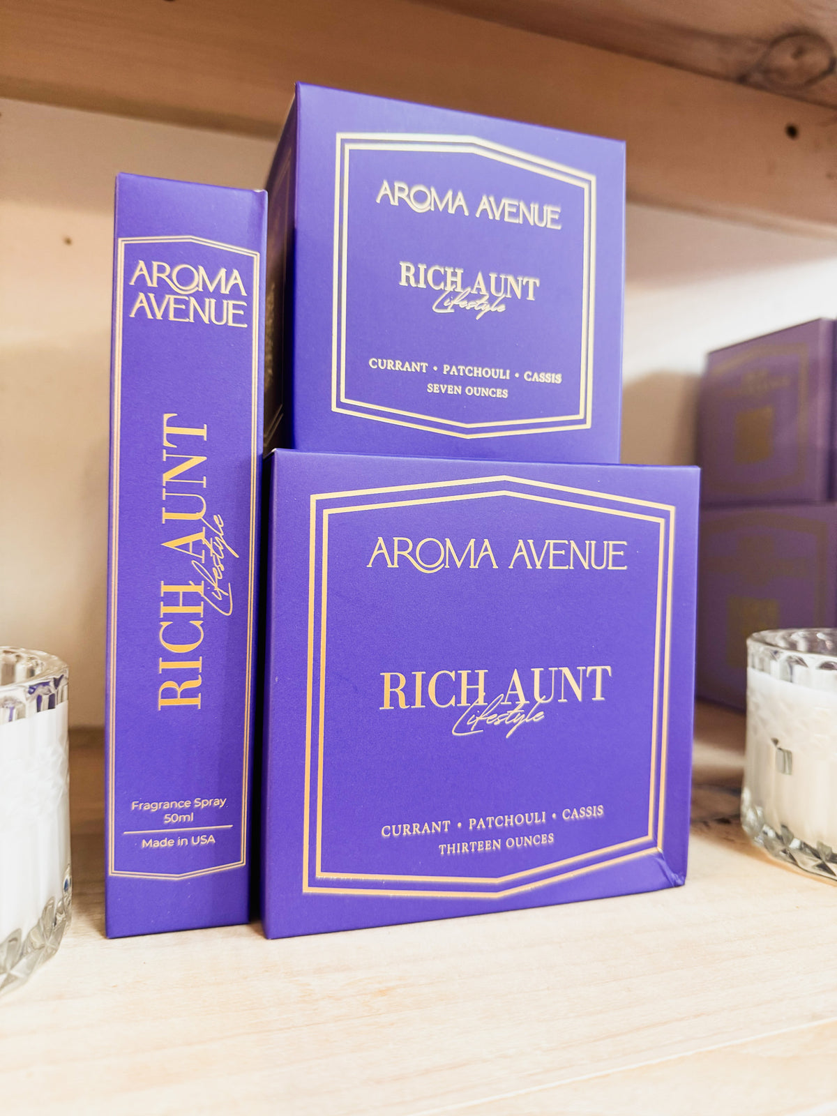 Aroma Avenue 13oz. Candle - Rich Aunt