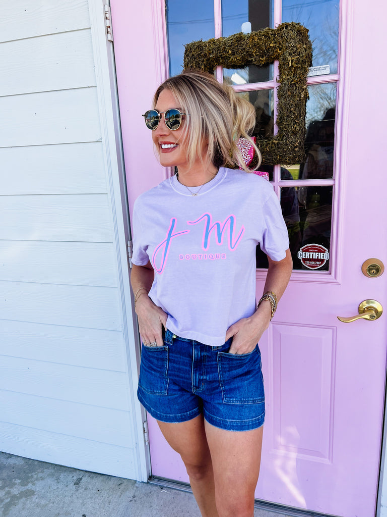 NEW JM Cropped Tee - Orchid