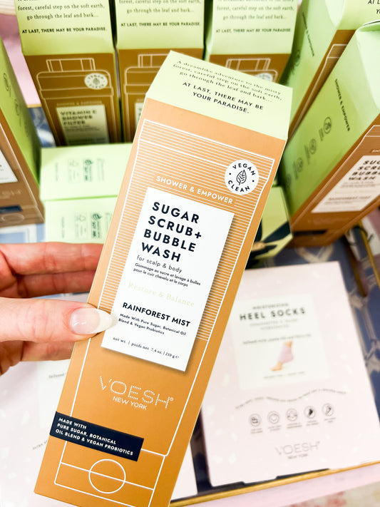 Voesh Sugar Scrub + Bubble Wash
