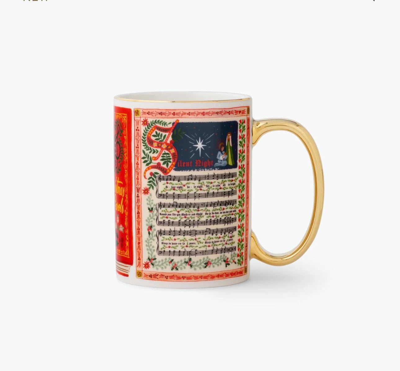 Rifle Paper Co. Christmas Carols Porcelain Mug