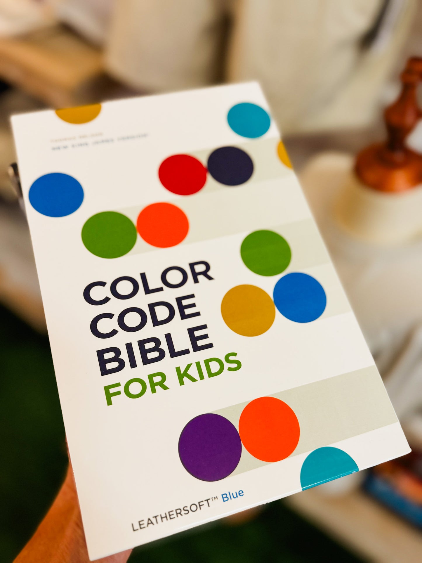 NKJV Color Code Bible for Kids Leathersoft Comfort Print - Blue