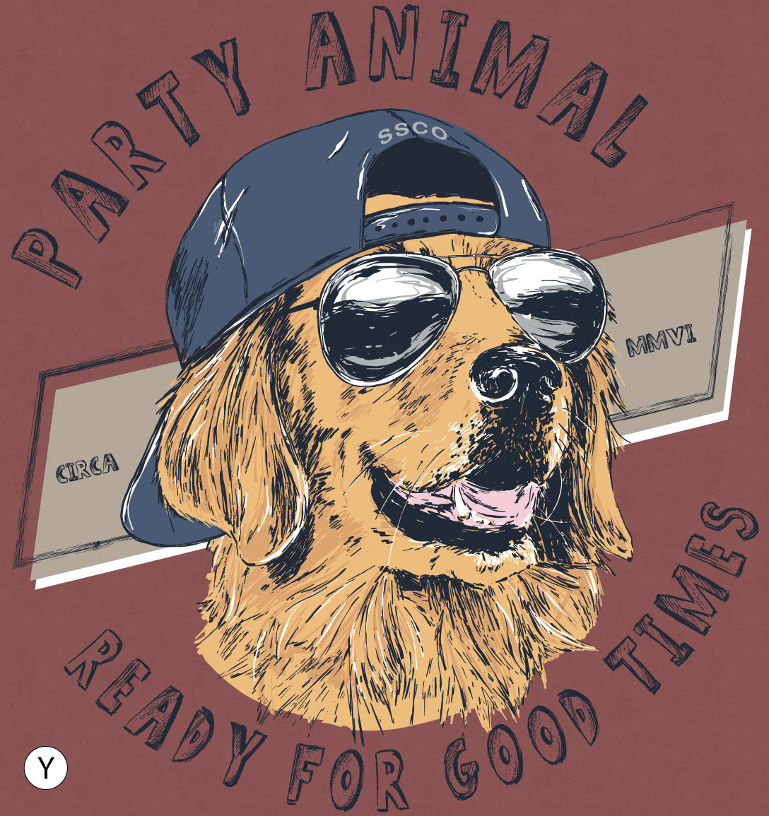 SSCO Party Animal Tee SS - Red River