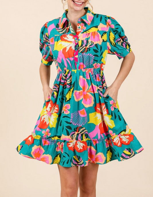 Happy Thoughts Flower Print Dress