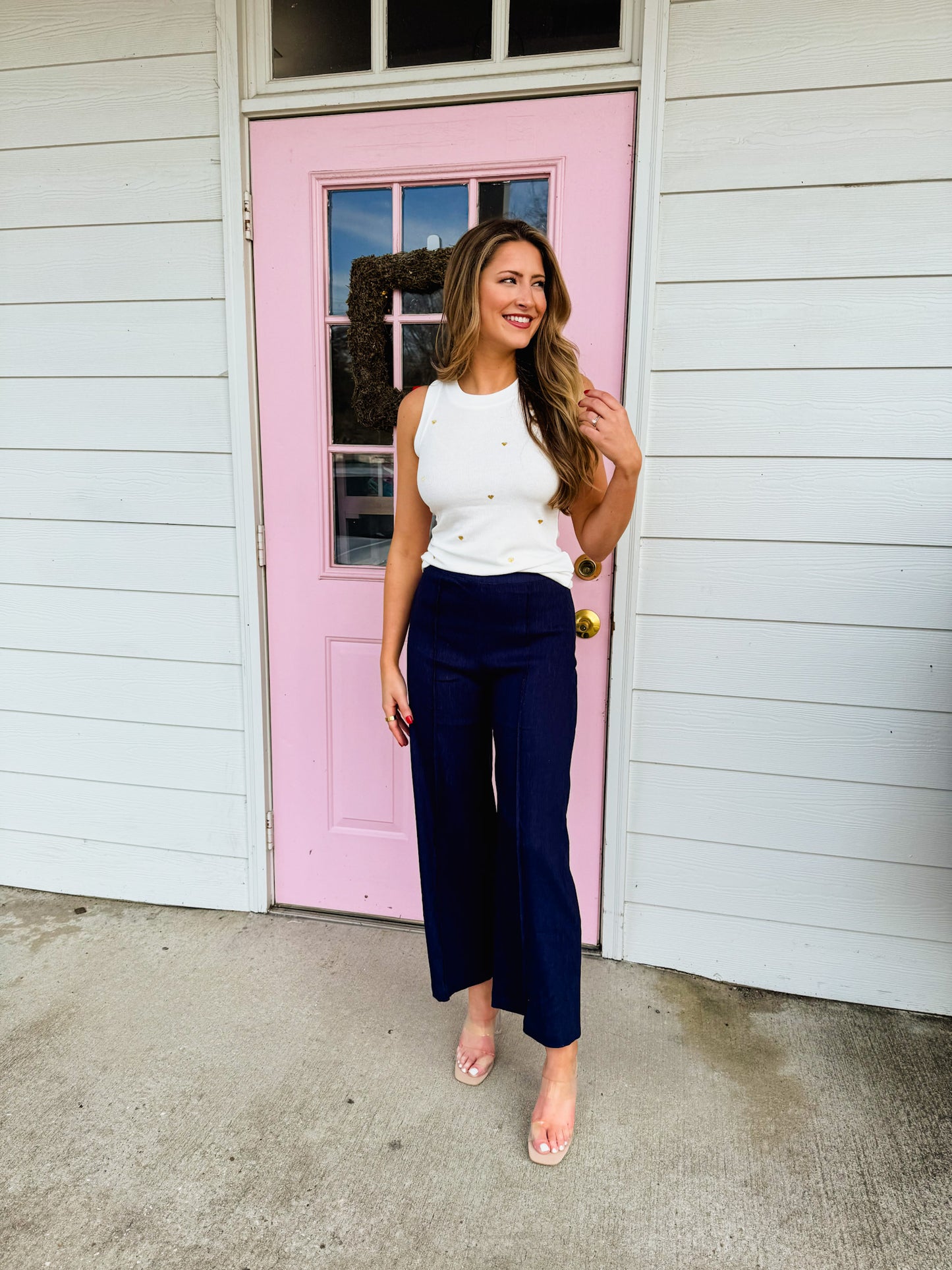 Another Love Sparkle Pant - Navy
