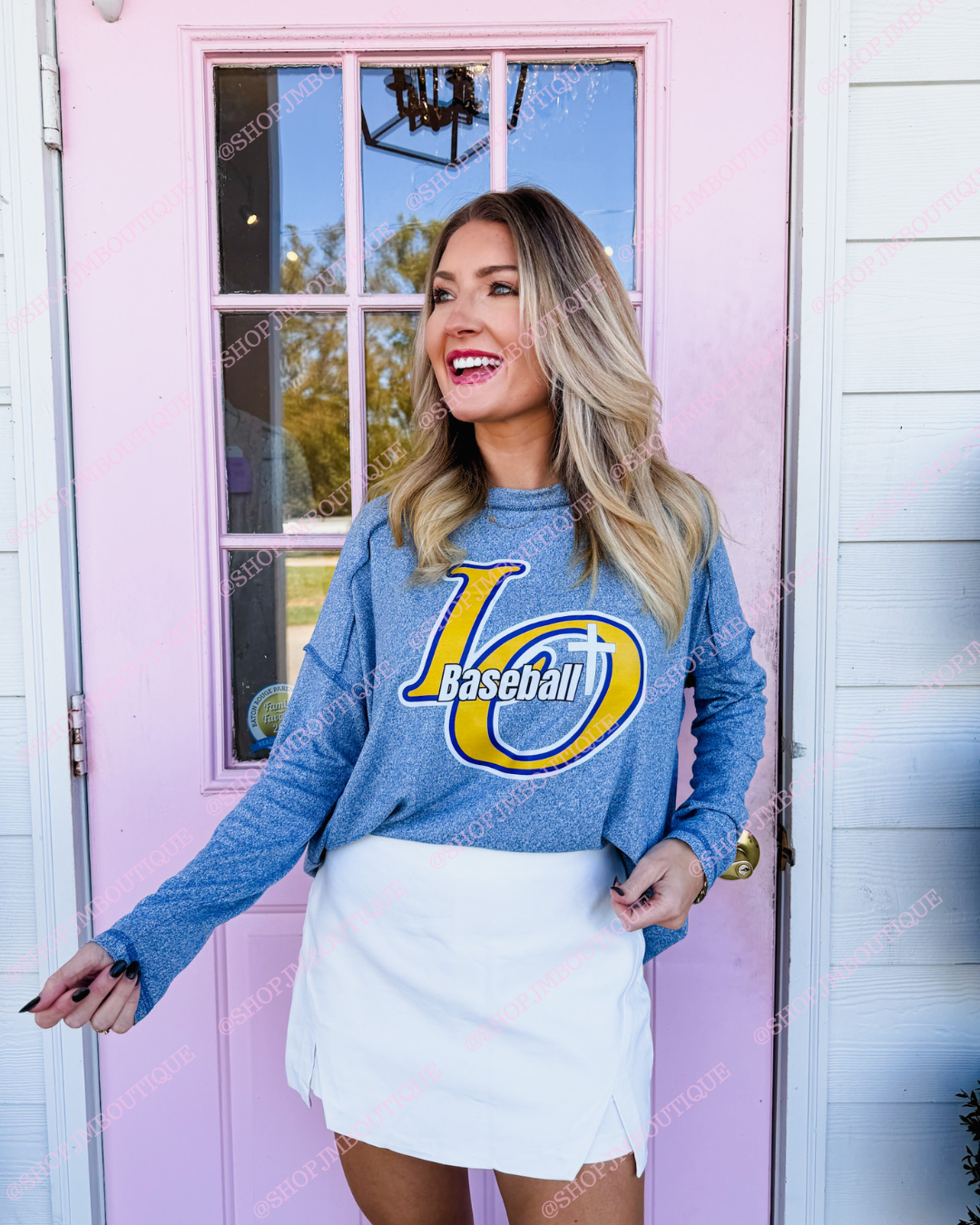 PRE-ORDER LO BASEBALL - DESIGN 8 - WOMEN'S HI-LOW TEE