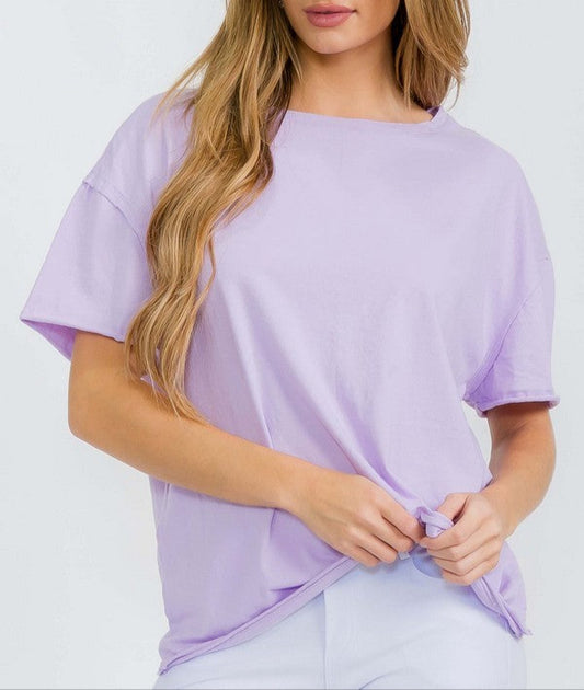 The Essential Raw Edge Oversized Tee