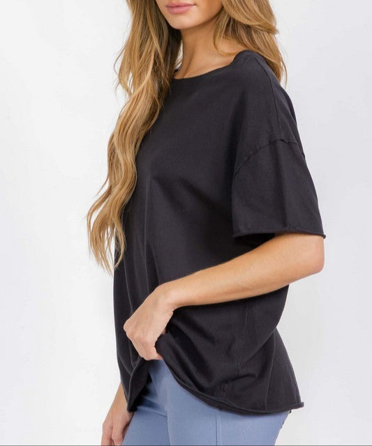 The Essential Raw Edge Oversized Tee