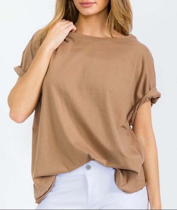The Essential Raw Edge Oversized Tee