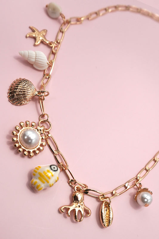 Sea Life Multi Charm Necklace