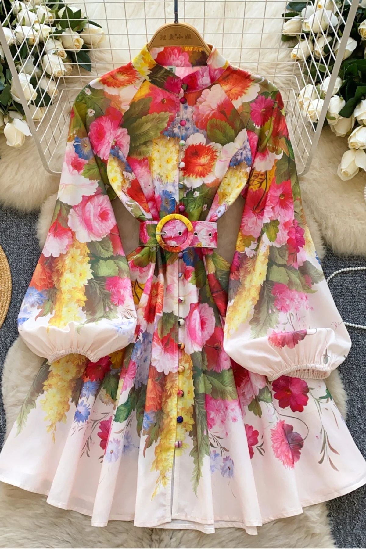 Daydream Floral Button Down Dress - Multi