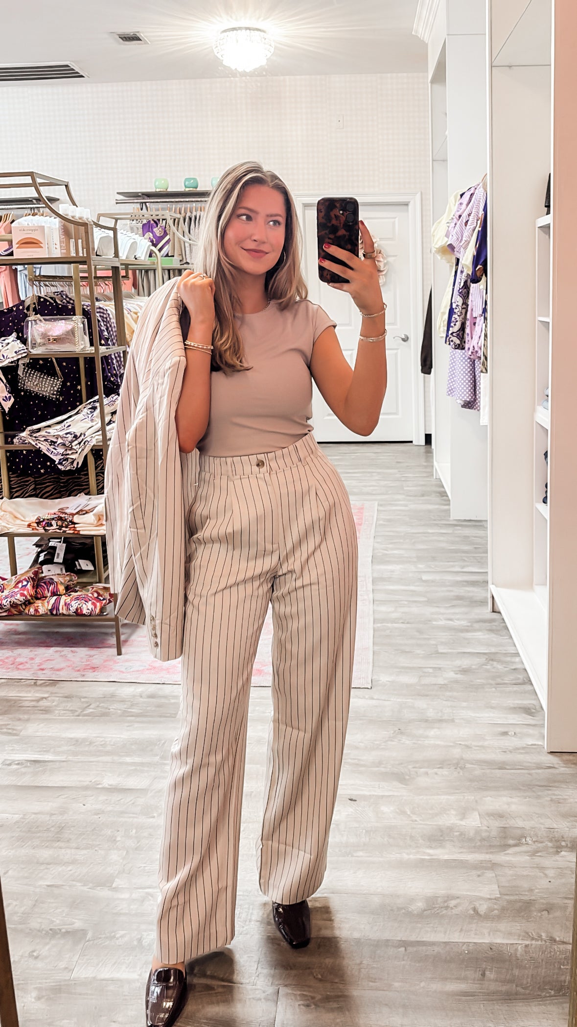 Z Supply Dimitri Striped Trouser - Soft Ecru