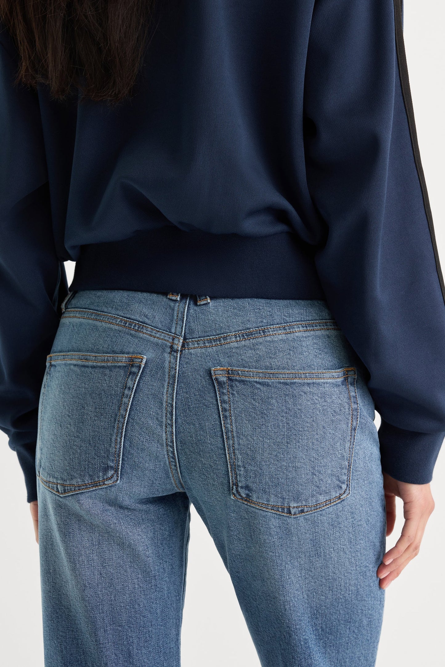 Good American Good Waist Palazzo Ankle Jeans - Sierra
