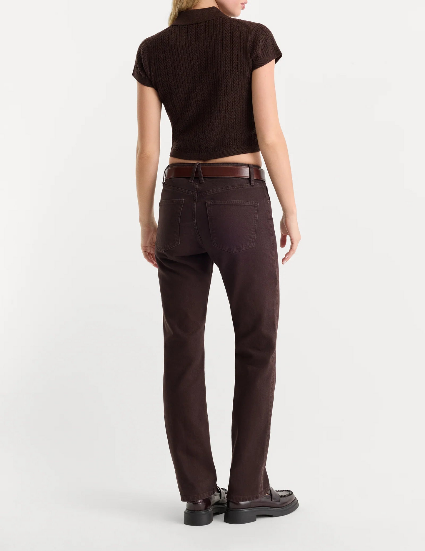 Good American Vintage Straight Jeans - Espresso