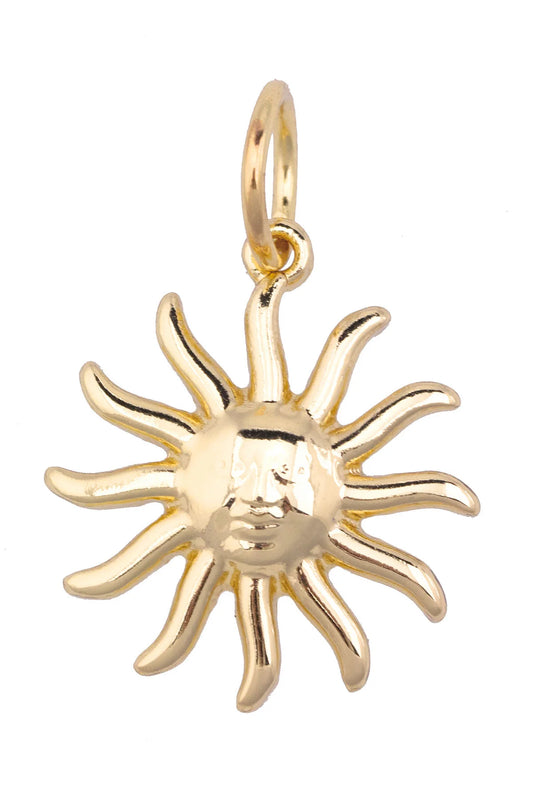Tuscan Sun Charm in Shiny Gold