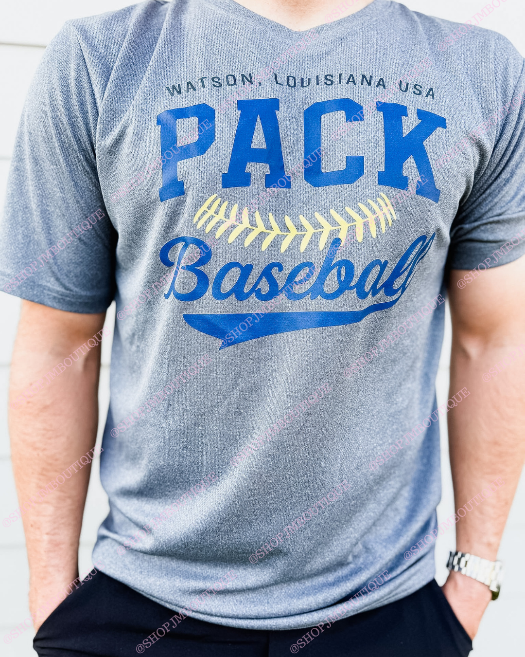 PRE ORDER Design 5 - Men's Performance Tee - Grey Heather