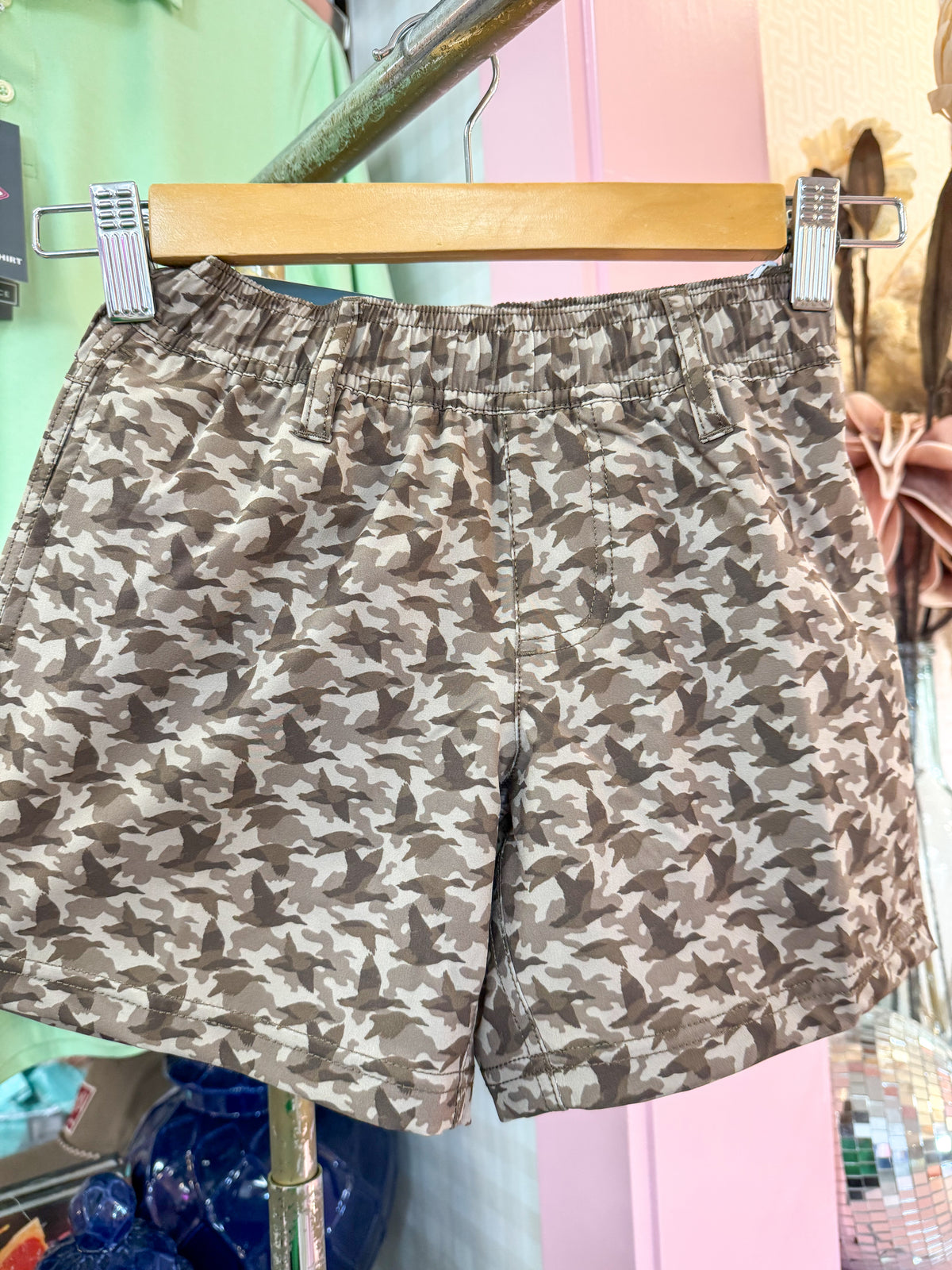 SSCO Boys Hybrid Shorts - Mallard Mirage
