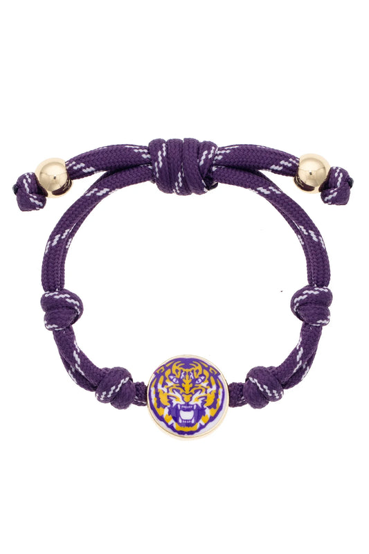 LSU Tigers Logo Paracord Bracelet