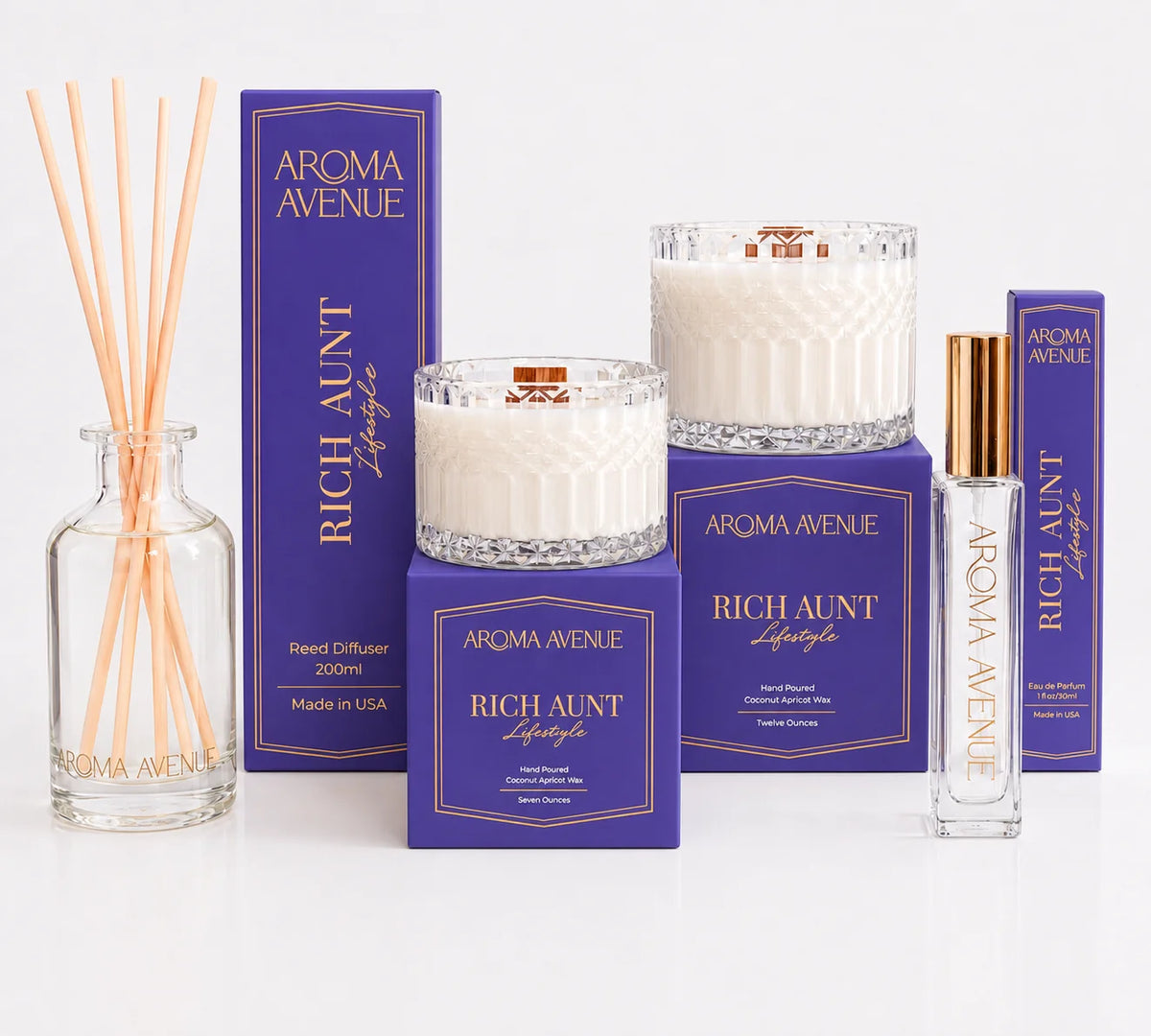 Aroma Avenue 13oz. Candle - Rich Aunt
