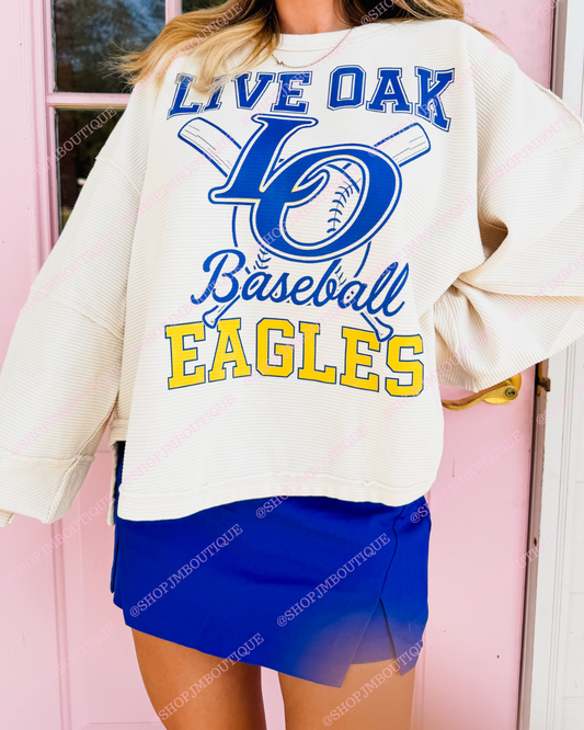 PRE-ORDER LO BASEBALL - DESIGN 4 - WOMEN'S RIBBED PULLOVER