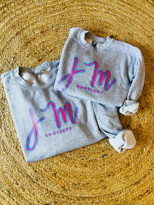 *NEW* JM Sweatshirt - Heather Grey - Adult