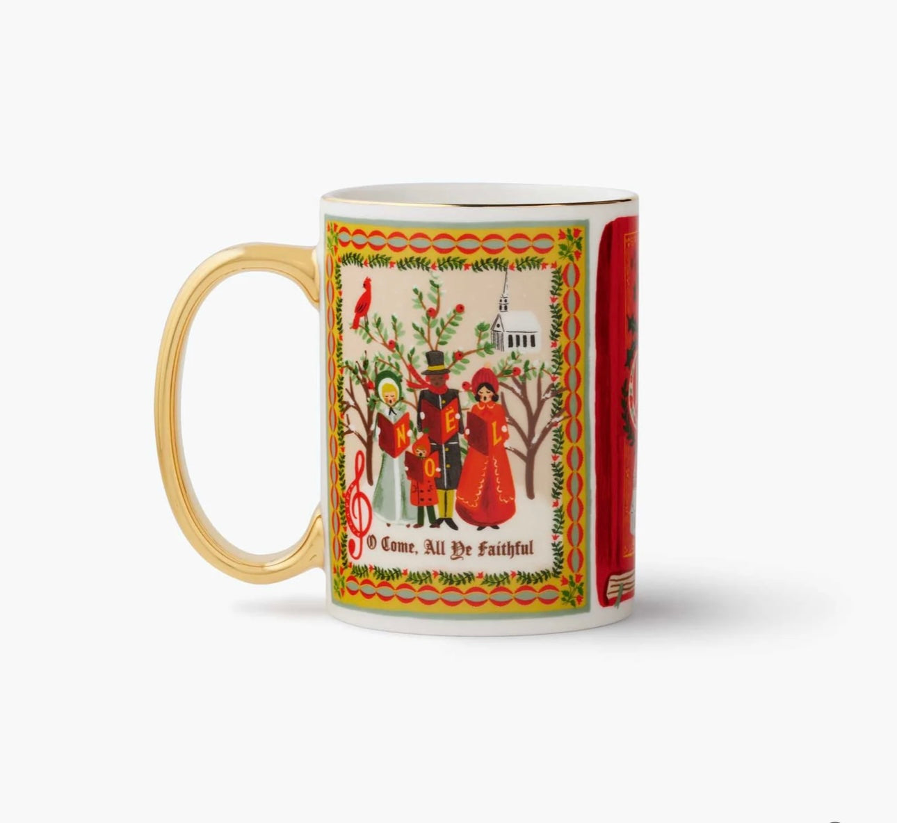 Rifle Paper Co. Christmas Carols Porcelain Mug
