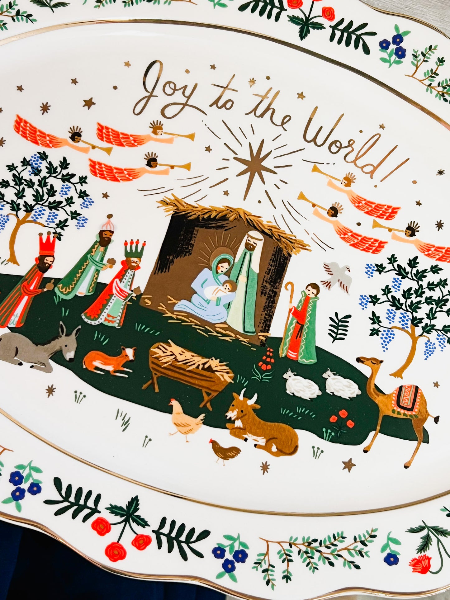 Rifle Paper Co. Nativity Porcelain Serving Platter