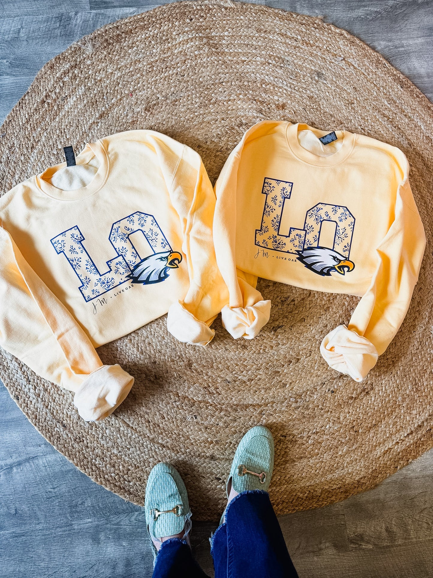 JM + Live Oak New Logo Sweatshirt - Butter - Adult