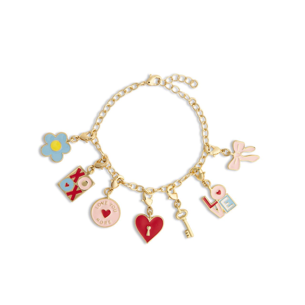 Love You More Charm Bracelet Set