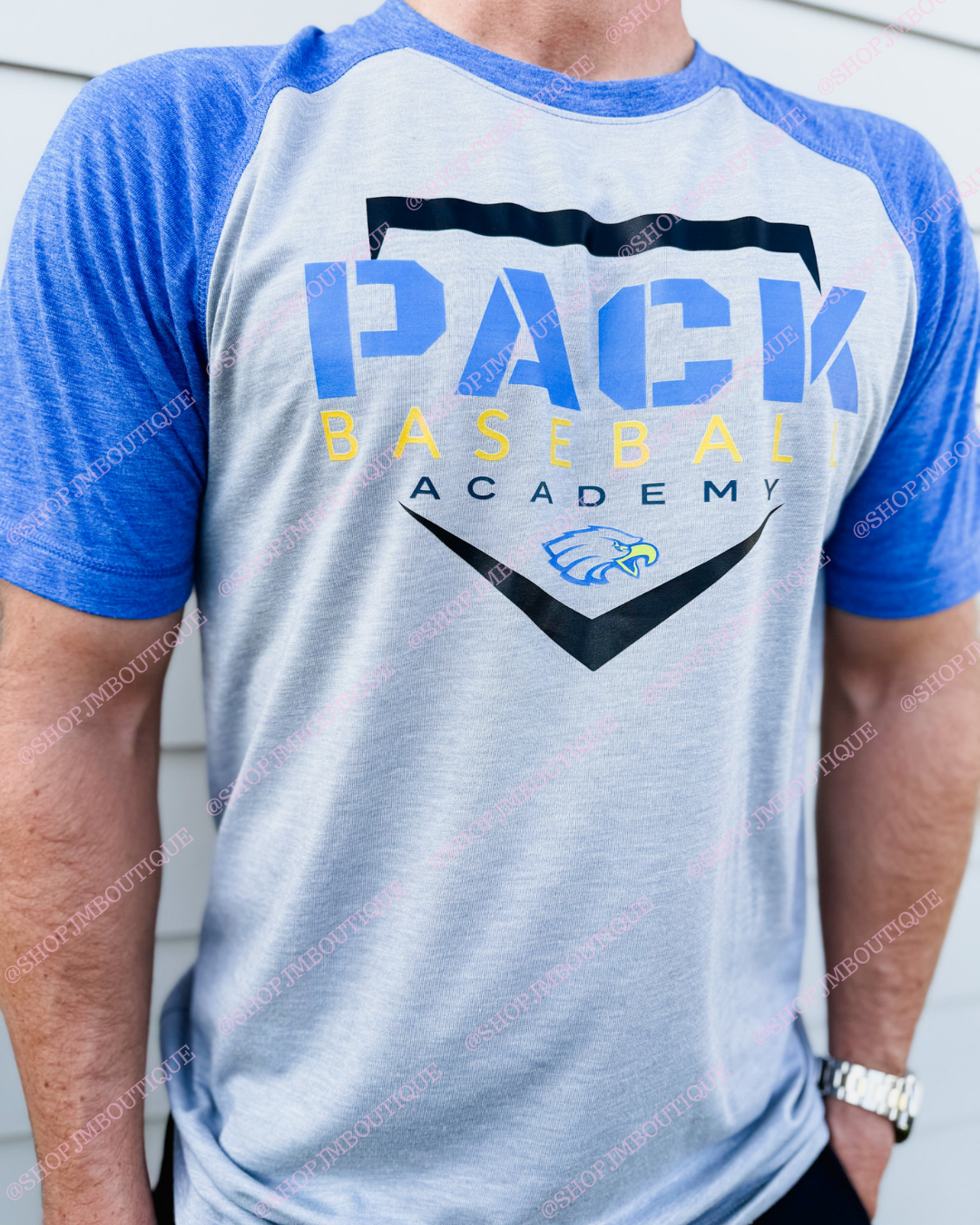 PRE ORDER Design 12 - Men's Performance Tee - Royal/Grey