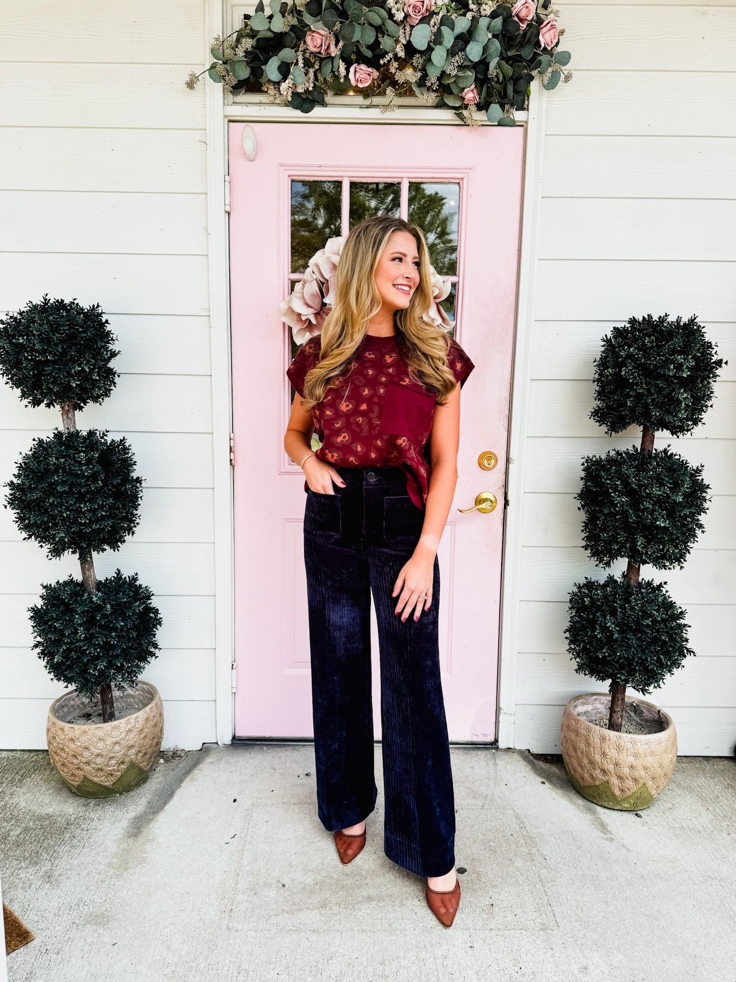 Dear John Audrey Wide Leg Jean - Navy