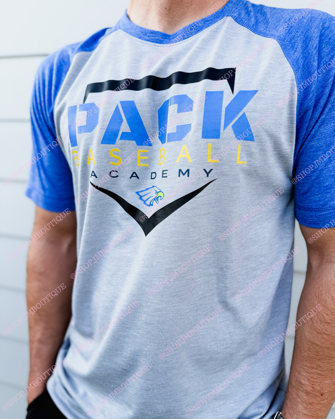 PRE ORDER Design 12 - Men's Performance Tee - Royal/Grey