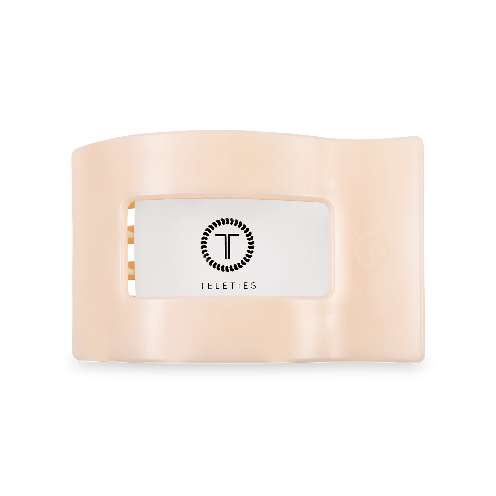 Flat Rectangle Hair Clip | Medium | Almond Beige