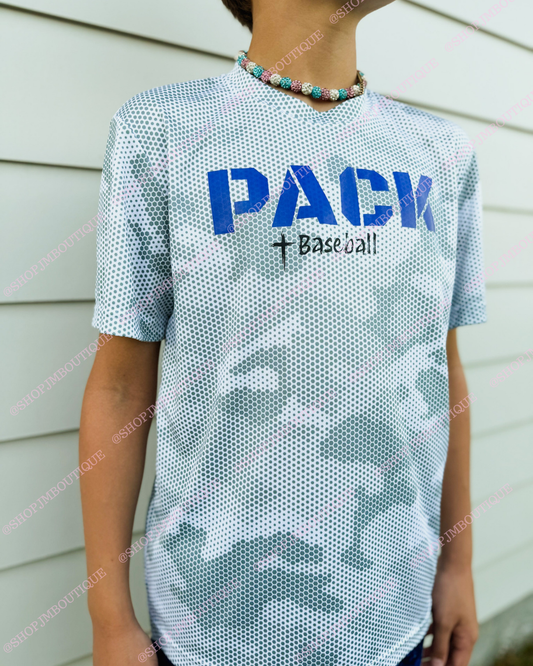 PRE ORDER Design 23 - Youth Camo Tee - White