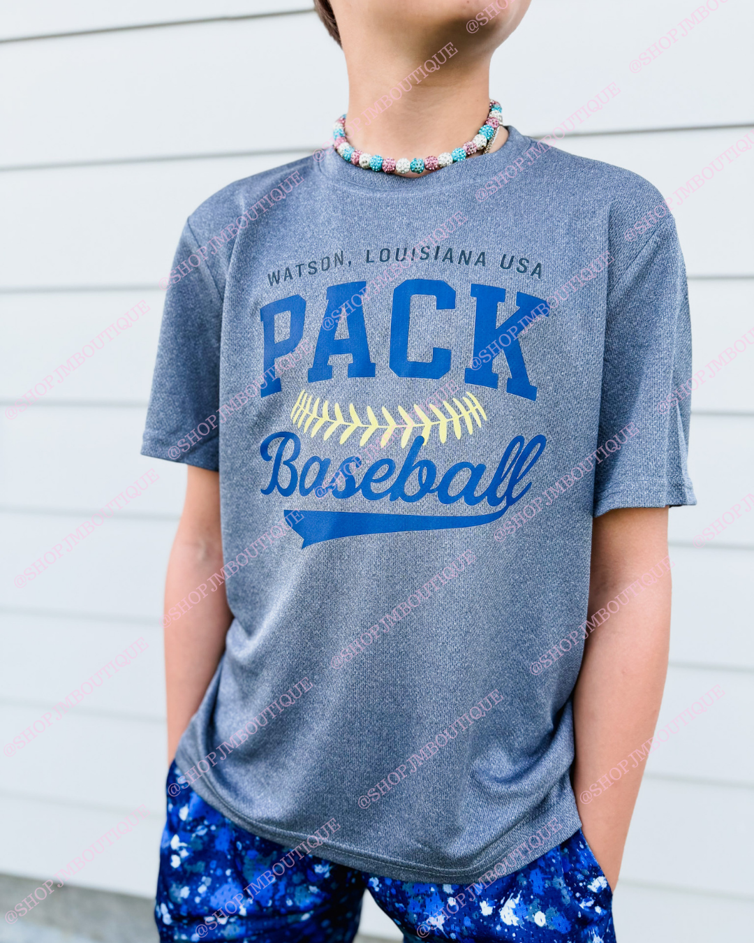 PRE ORDER Design 19 - Youth Performance Tee - Grey Heather