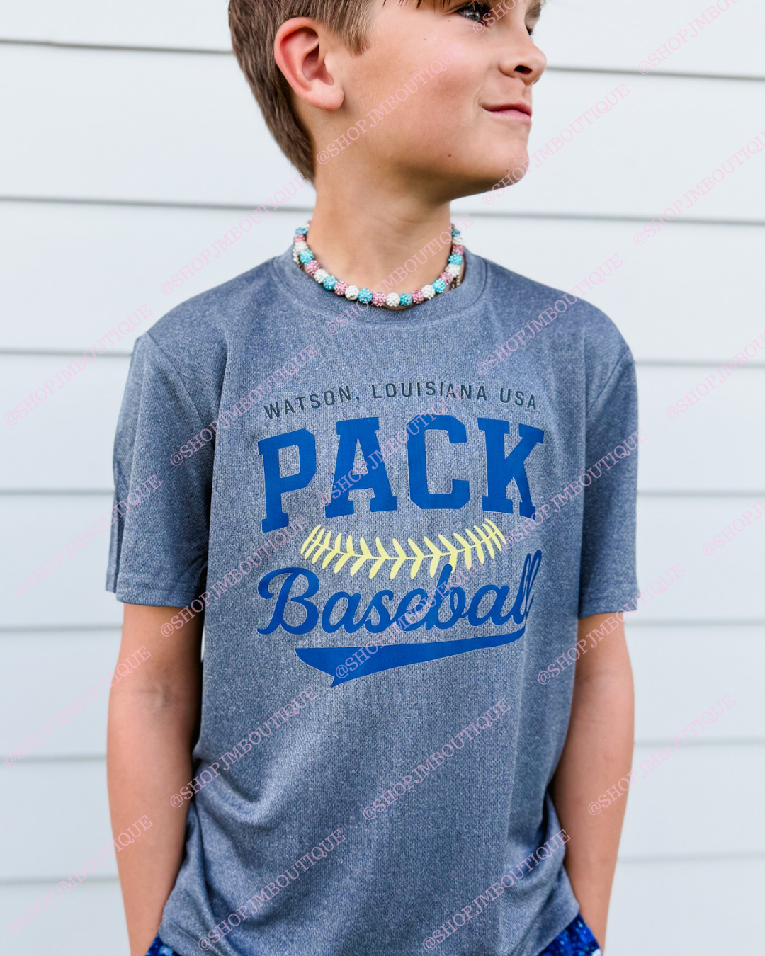 PRE ORDER Design 19 - Youth Performance Tee - Grey Heather