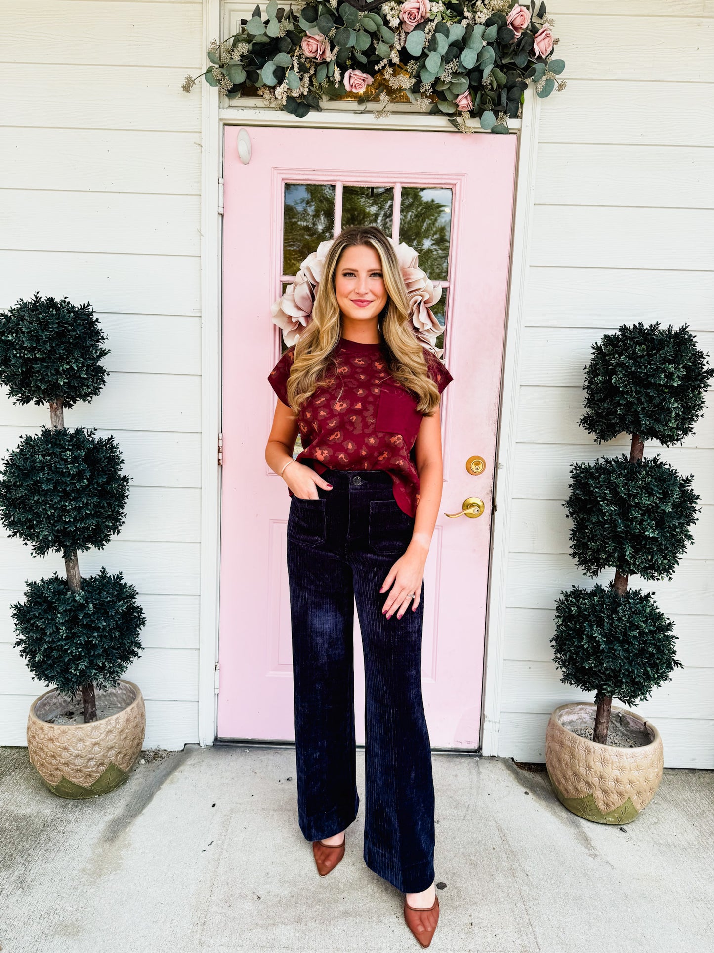 Dear John Audrey Wide Leg Jean - Navy