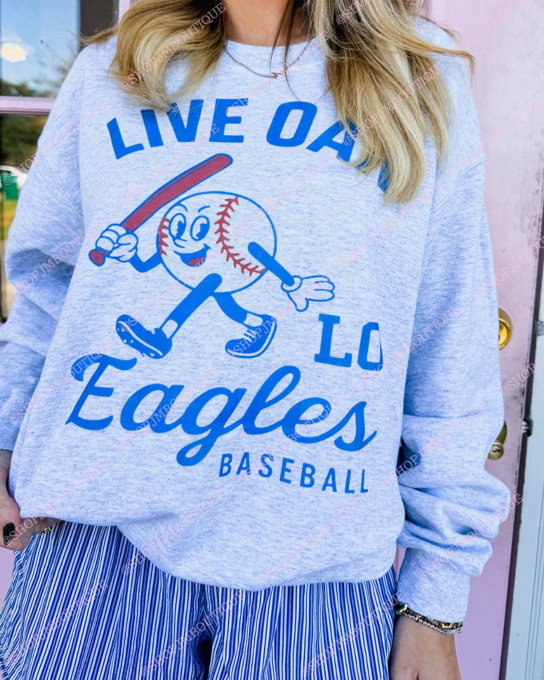 PRE-ORDER LO BASEBALL - DESIGN 10 - UNISEX SWEATSHIRT - ASH