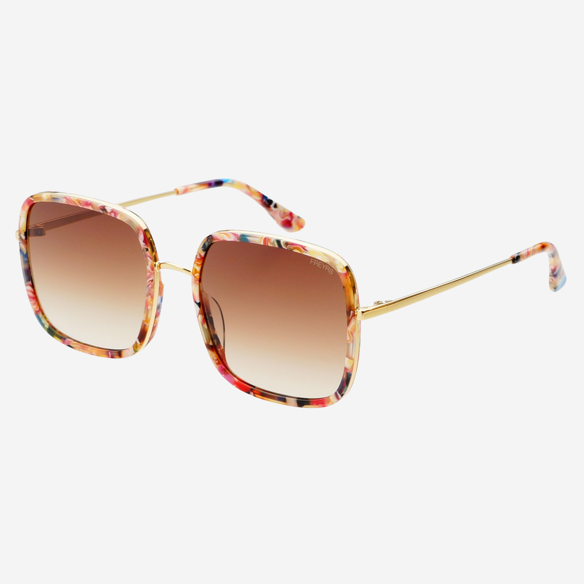 Cosmo Acetate Womens Square Sunglasses - Rose Tortoise