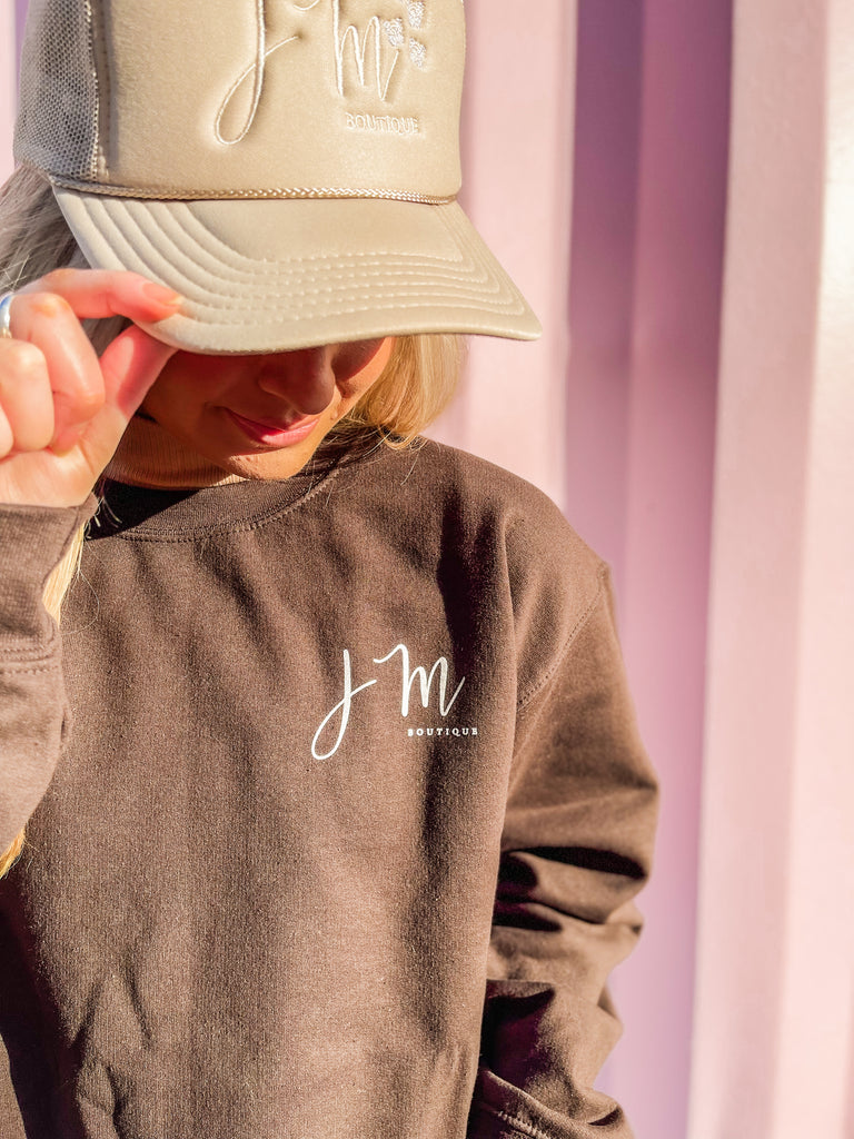 JM Simple Classic Sweatshirt - Dark Chocolate